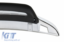 Piastre paramotore fuoristrada per VW Touareg 7P MK2 10-14 argento nero-image-6034251