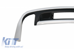 Piastre paramotore fuoristrada per VW Touareg 7P MK2 10-14 argento nero-image-6034253