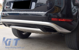 Piastre paramotore fuoristrada per VW Touareg 7P MK2 10-14 argento nero-image-6034262