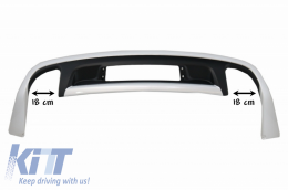 Piastre paramotore fuoristrada per VW Touareg 7P MK2 10-14 argento nero-image-6034434