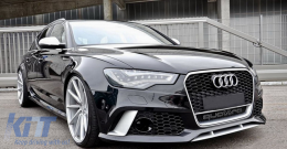 Pièces de pare-chocs pour Audi A6 C7 4G Facelift 2011-2018 RS6 Design Grilles latérales SRA Coves-image-6074186