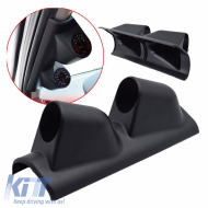 Pillar Gauge Pod Double (2 x 52mm) Black Auto Gauge