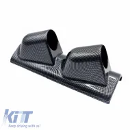Pillar Gauge Pod Double (2 x 52mm) Carbon Look Prosport-image-6300839