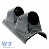 Pillar Gauge Pod Double (2 x 52mm) Carbon Look Prosport-image-6300843