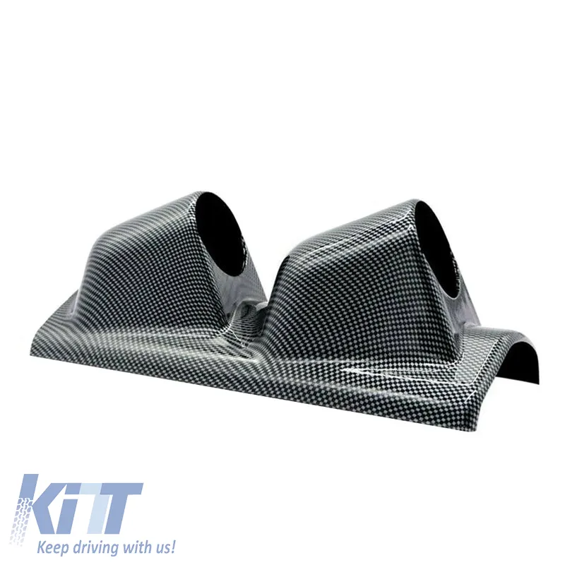 Pillar Gauge Pod Double (2 x 52mm) Carbon Look Prosport