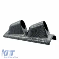 Pillar Gauge Pod Double (2 x 52mm) Carbon Look Prosport-image-6300844
