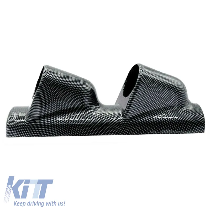 Pillar Gauge Pod Double (2 x 52mm) Carbon Look Prosport