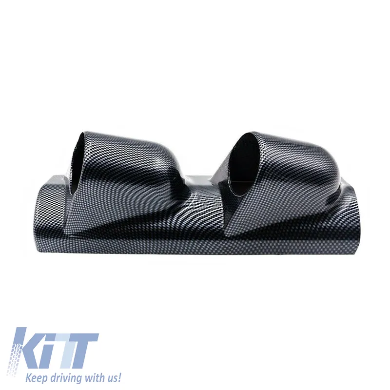 Pillar Gauge Pod Double (2 x 52mm) Carbon Look Prosport