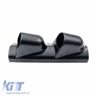 Pillar Gauge Pod Double (2 x 52mm) Carbon Look Prosport-image-6300846