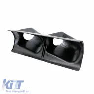 Pillar Gauge Pod Double (2 x 52mm) Carbon Look Auto Gauge-image-6300897