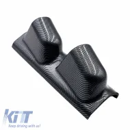 Pillar Gauge Pod Double (2 x 52mm) Carbon Look Auto Gauge-image-6300898