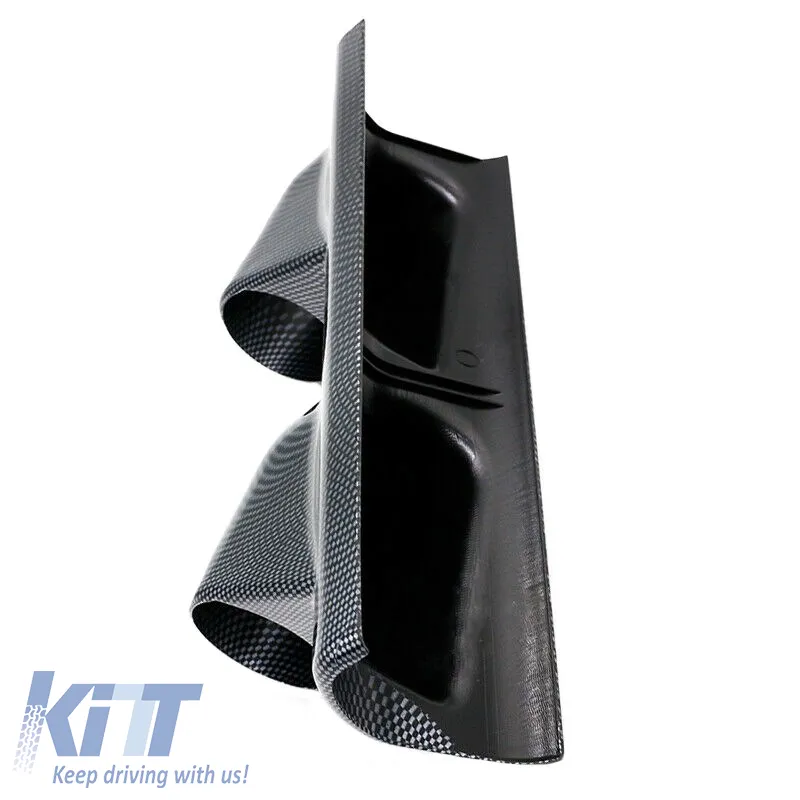 Pillar Gauge Pod Double (2 x 52mm) Carbon Look Auto Gauge