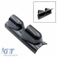 Pillar Gauge Pod Double (2 x 52mm) Carbon Look Auto Gauge-image-6300901