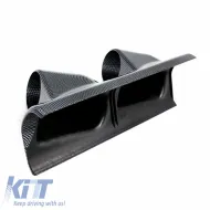 Pillar Gauge Pod Double (2 x 52mm) Carbon Look Auto Gauge-image-6300903