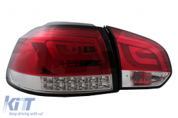 Pilotos Luces traseros LED para VW Golf 6 VI Hatchback 2008-2013 Rojo Claro-image-6105882