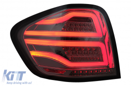 Pilotos traseros FULL LED para Mercedes Clase M W164 05-08 Rojo Humo-image-6102753