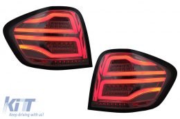 Pilotos traseros FULL LED para Mercedes Clase M W164 05-08 Rojo Humo-image-6102754