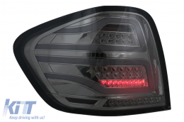 Pilotos traseros FULL LED para Mercedes Clase M W164 05-08 Rojo Humo-image-6102760