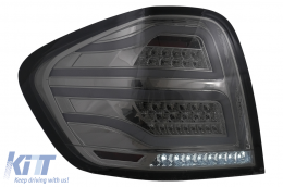 Pilotos traseros FULL LED para Mercedes Clase M W164 05-08 Rojo Humo-image-6102762
