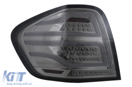 Pilotos traseros FULL LED para Mercedes Clase M W164 05-08 Rojo Humo-image-6102764