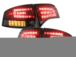 image-62-Pilotos traseros LED para Audi A4 B7 Limousine 04-08 LED Blinker Red Smoke