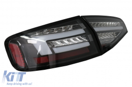 Pilotos traseros LED para Audi A4 B8 Sedan 12-15 Rojo Negro Dynamic Turning Lights-image-6082406