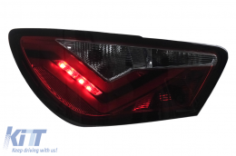 Pilotos traseros LED para Seat Ibiza 6J Hatchback 3 Puertas 2008-2012 Ahumado-image-6128007