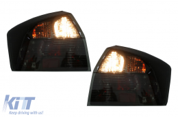 Pilotos traseros para Audi A4 B6 Sedan 01-04 Bombilla Luces Smoke-image-6077304