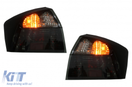 Pilotos traseros para Audi A4 B6 Sedan 01-04 Bombilla Luces Smoke-image-6077305