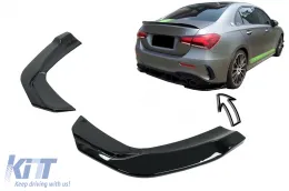 image-51-Pinne divisorie laterali posteriori per Mercedes Classe A V177 A35 Berlina 2018+ Nero lucido