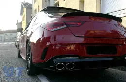 Píso diachvths kai ákres exátmishs Chrómio katállhles gia Mercedes CLA X118 Shooting Brake C118 Koupé Seirá Athlhtikí (2019-06.2025) CLA45S Schediasmós Aerodynamic Package-image-6127774