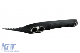 Píso diachvths me ákres exátmishs kai aerotomí Aerotomí katállhlo gia Mercedes E-Class C238 AMG Seirá Athlhtikí (2016-up) E53 Schediasmós Mavro Chrómio-image-6058874