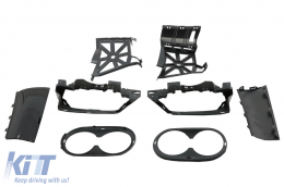 Píso diachvths me Emprós Plaϊnés exaerismoí kai ptervgia pleuriká ptervgia & kálumma Kathrépths katállhlo gia Mercedes A-Class V177 Sedan (2018-2022) Mavro exátmish-image-6071140