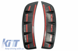 Píso diachvths me Emprós Plaϊnés exaerismoí kai ptervgia pleuriká ptervgia & kálumma Kathrépths katállhlo gia Mercedes A-Class V177 Sedan (2018-2022) Mavro exátmish-image-6071145