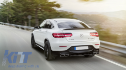Píso diachvths me Ákroi Exatmíseon katállhlos gia Mercedes GLC Koupé C253 Seirá Athlhtikí (2015-2019) GLC63 Schediasmós Chrómio Tips-image-6055469