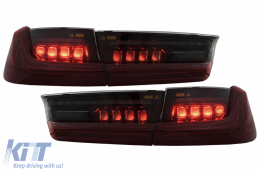 Píso fóta Full LED gia BMW Seirá 3 G20 Sedan 2018-2022 Red Laser Look Dynamic-image-6114673