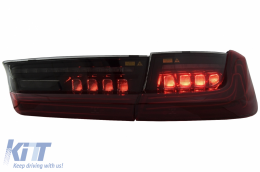 Píso fóta Full LED gia BMW Seirá 3 G20 Sedan 2018-2022 Red Laser Look Dynamic-image-6114674