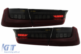 Píso fóta Full LED gia BMW Seirá 3 G20 Sedan 2018-2022 Red Laser Look Dynamic-image-6114676
