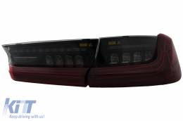 Píso fóta Full LED gia BMW Seirá 3 G20 Sedan 2018-2022 Red Laser Look Dynamic-image-6114683