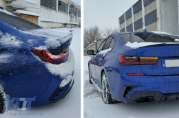 Píso fóta Full LED gia BMW Seirá 3 G20 Sedan 2018-2022 Red Laser Look Dynamic-image-6114692