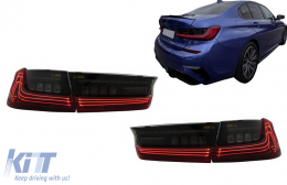 Píso fóta Full LED gia BMW Seirá 3 G20 Sedan 2018-2022 Red Laser Look Dynamic-image-6114796