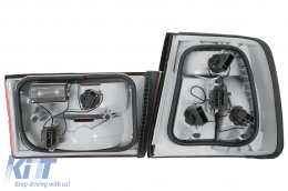 Píso fóta gia BMW Seirá 5 E34 Sedan 1987-1995 Kókkina Lefká Píso Fóta-image-6113407