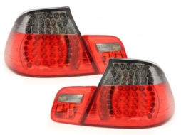 Píso fóta LED gia BMW Seirá 3 E46 2D Cabrio 2000-2005 Red Smoke-image-60952