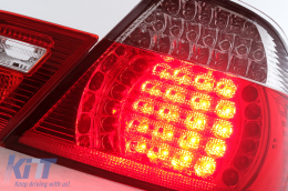 Píso fóta LED gia BMW Seirá 3 E46 Cabrio 2000-03.2003 Kókkino Lefkó-image-6111546