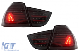Píso fóta LED gia BMW Seirá 3 E90 LCI 09-11 Smoke Dynamic Lights-image-6110081