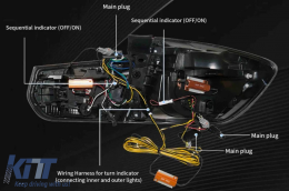 Píso fóta LED gia BMW Seirá 3 F31 Touring 2011-2019 me Dynamikó Fos Strofís-image-6114820