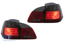 image-43-Píso fóta LED gia BMW Seirá 5 E61 Touring 2004-03.2007 Kókkino kapnó