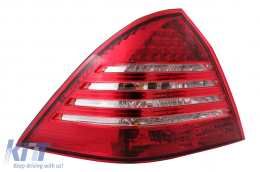 Píso fóta LED gia Mercedes C-Class W203 Sedan 2000-2004 Red Clear-image-6104830