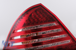 Píso fóta LED gia Mercedes C-Class W203 Sedan 2000-2004 Red Clear-image-6104831