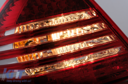 Píso fóta LED gia Mercedes C-Class W203 Sedan 2000-2004 Red Clear-image-6104841